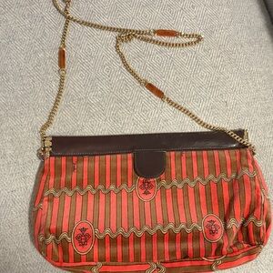 Emilio Pucci Red and Brown Crossbody Bag